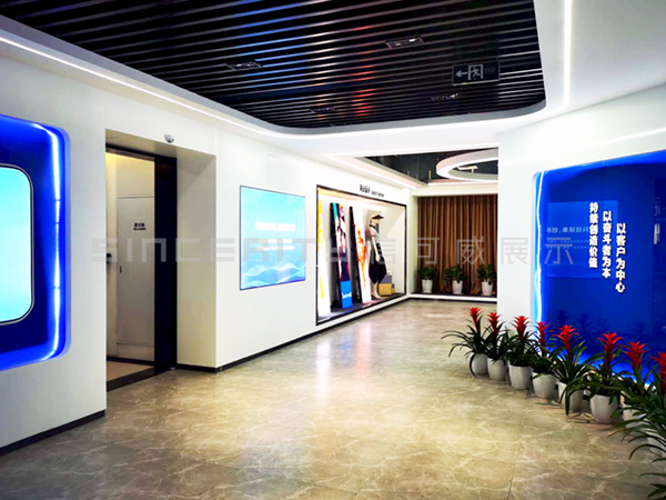卡萊特企業展廳設計現場圖