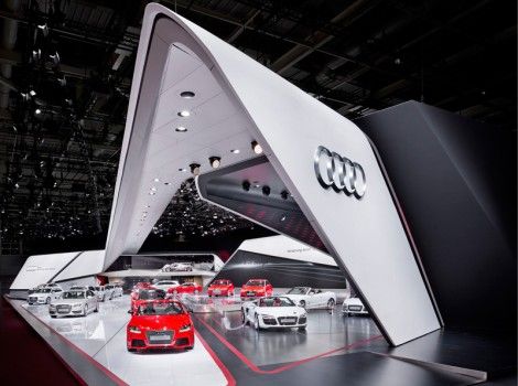 奧迪汽車展覽，車展，汽車展臺